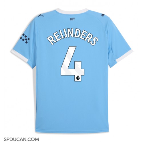 Muški Nogometni Dres Manchester City Tijjani Reijnders #4 Domaci 2025-26 Kratak Rukav